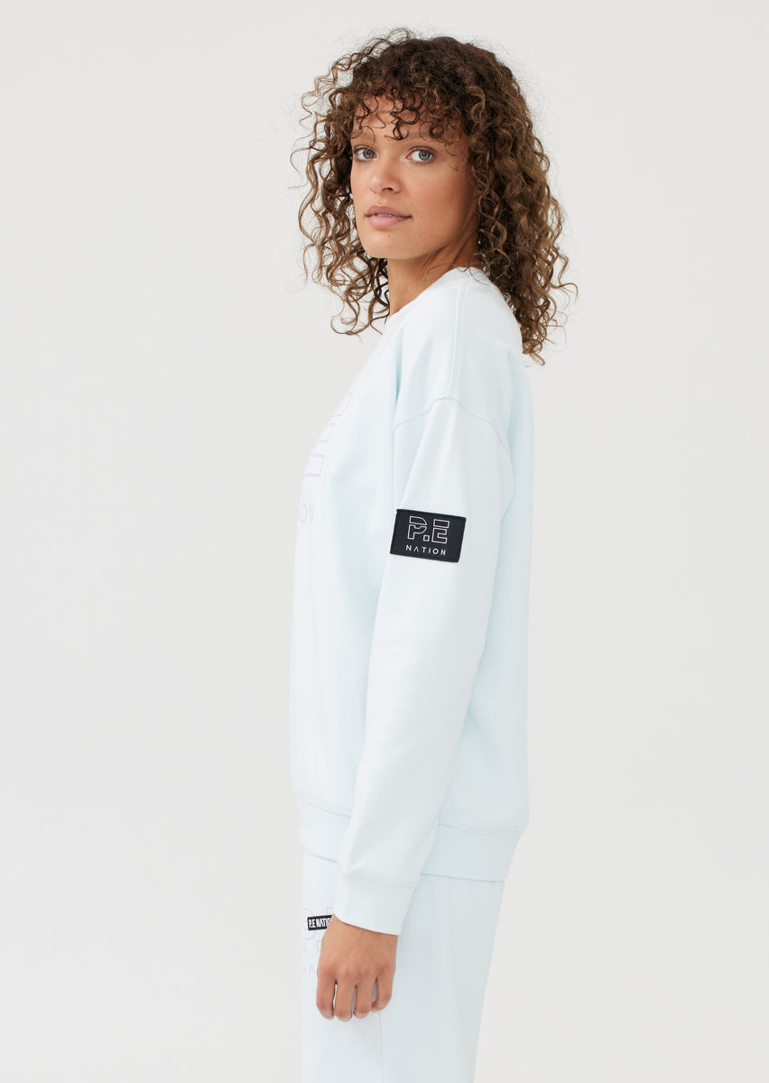 Pe nation heads sales up sweat pale blue