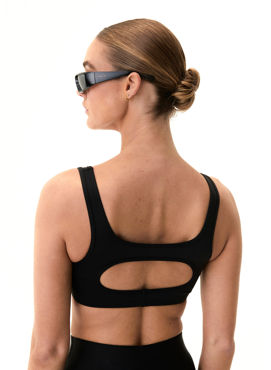 PE NATION Extra Time Sports Bra Gingham Print 22PE1C185 - Free Shipping at  Largo Drive