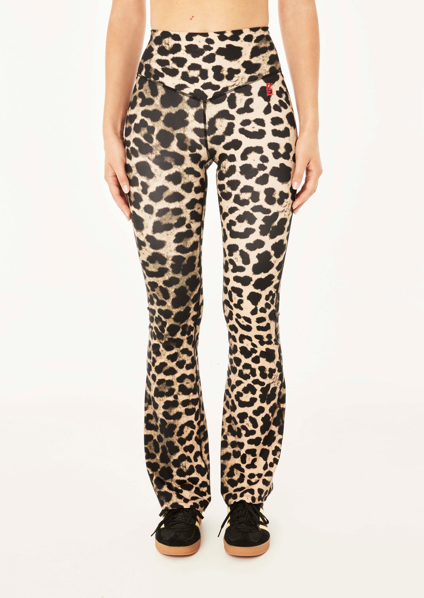 Pact Leopard Print Multi Color Burgundy Leggings Size M - 42% off