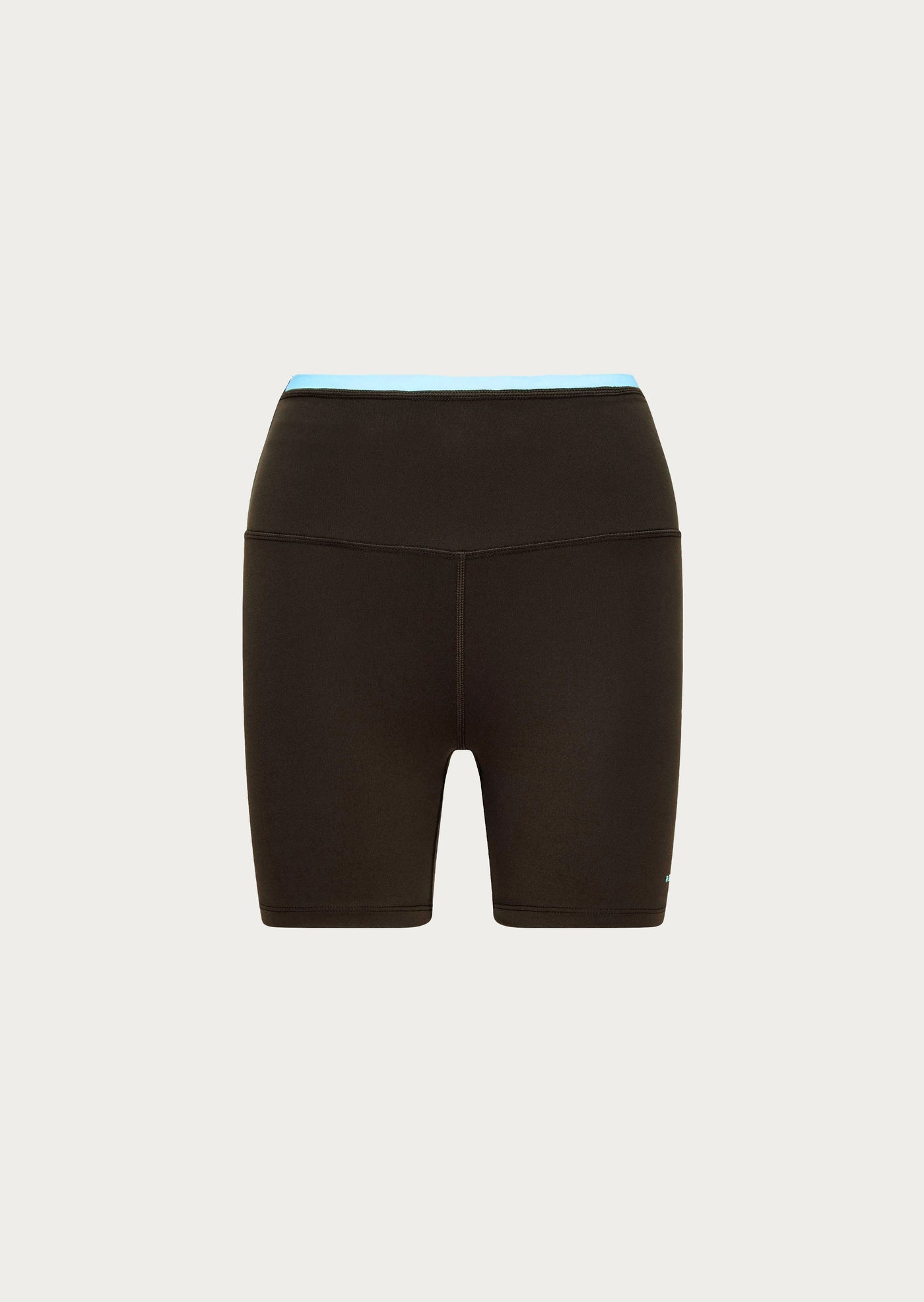 STELLAR 5" BIKE SHORT IN COFFEE / BRIGHT BLUE