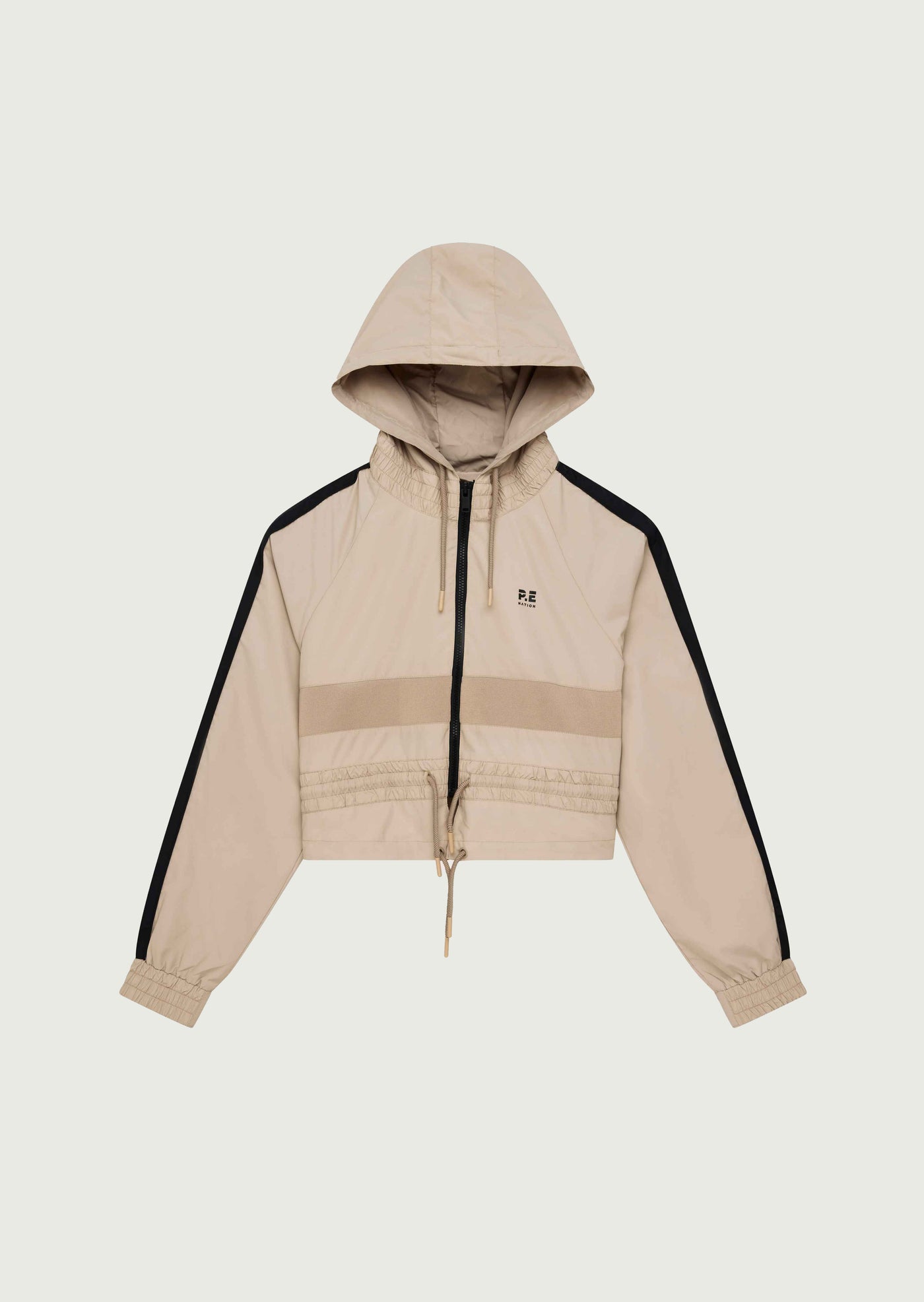 Cropped Man Down Jacket Sesame, Brown Cropped Spray Jacket