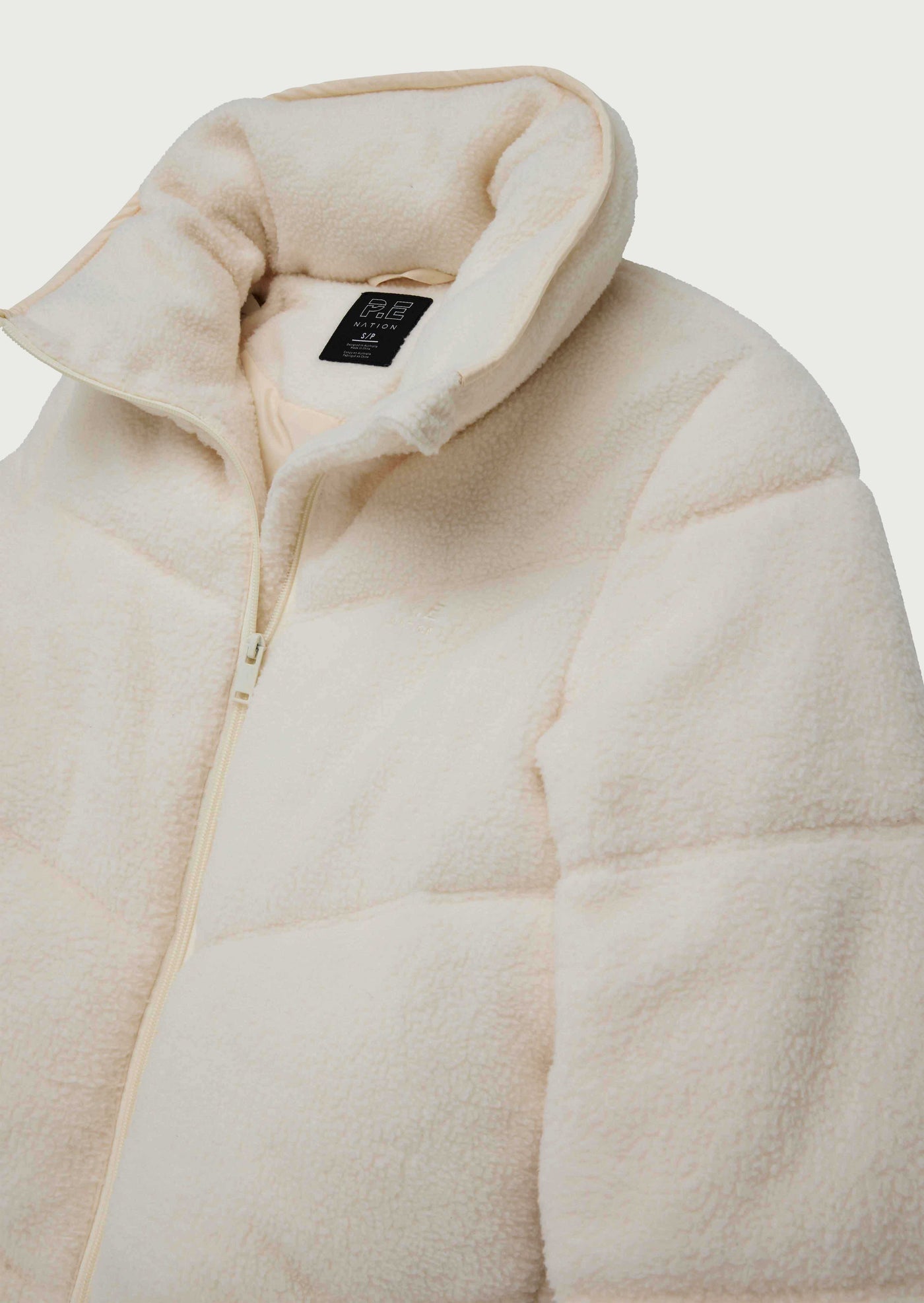 FORTUNE SHERPA JACKET IN WHISPER WHITE