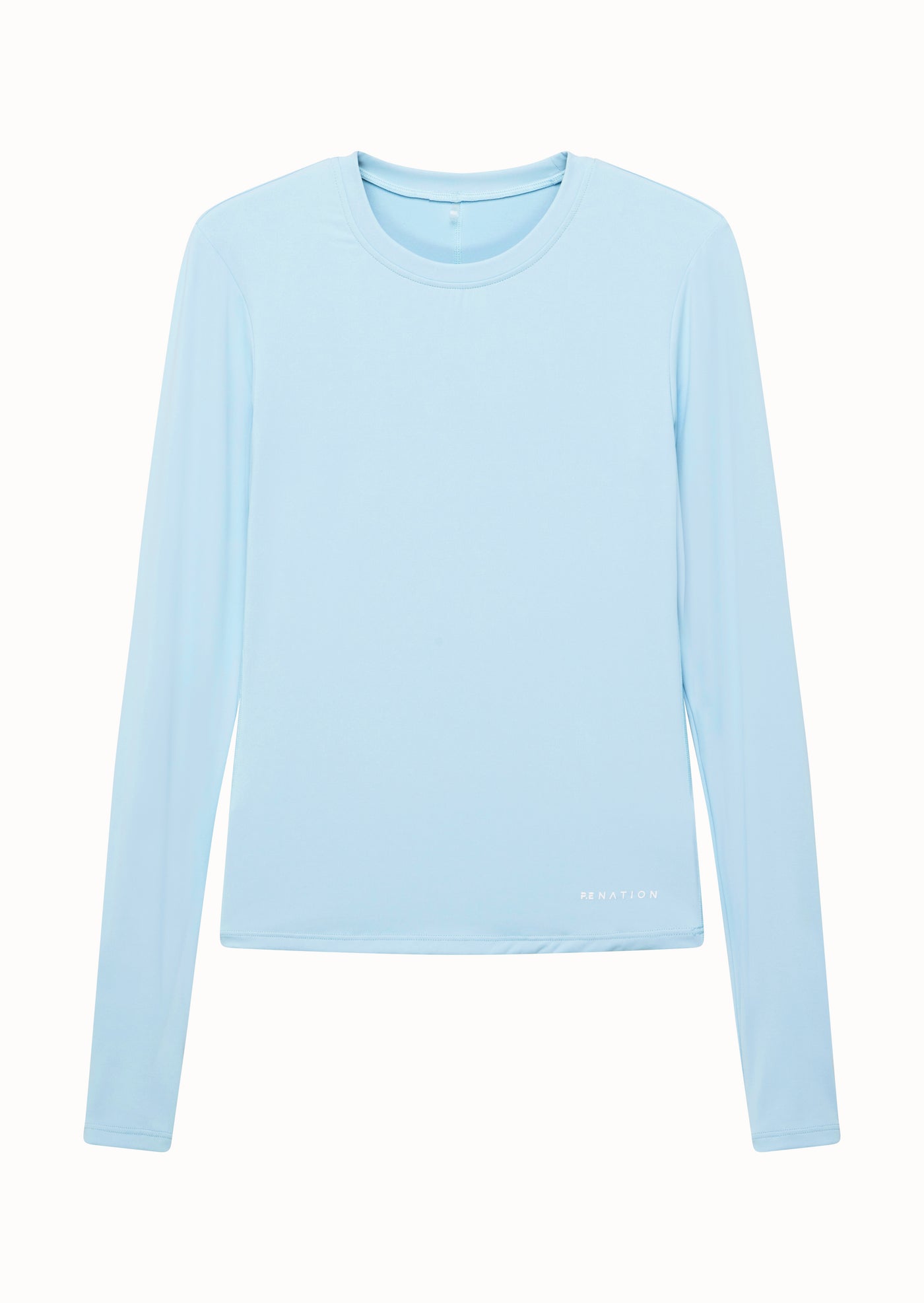 FOUNDATION LONG SLEEVE TOP IN ICE BLUE