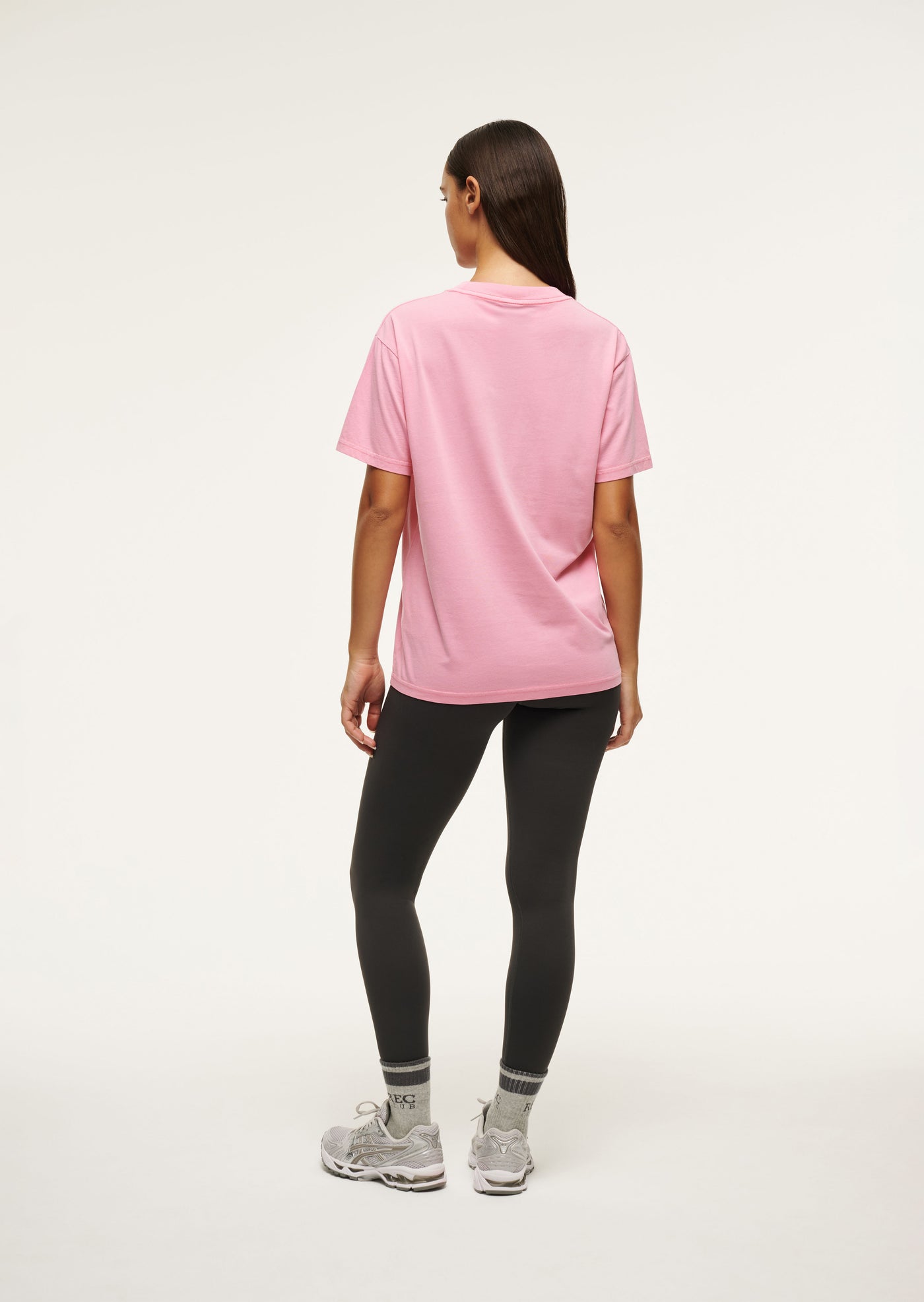 AERO SHORT SLEEVE TEE IN WASHED PINK LEMONADE