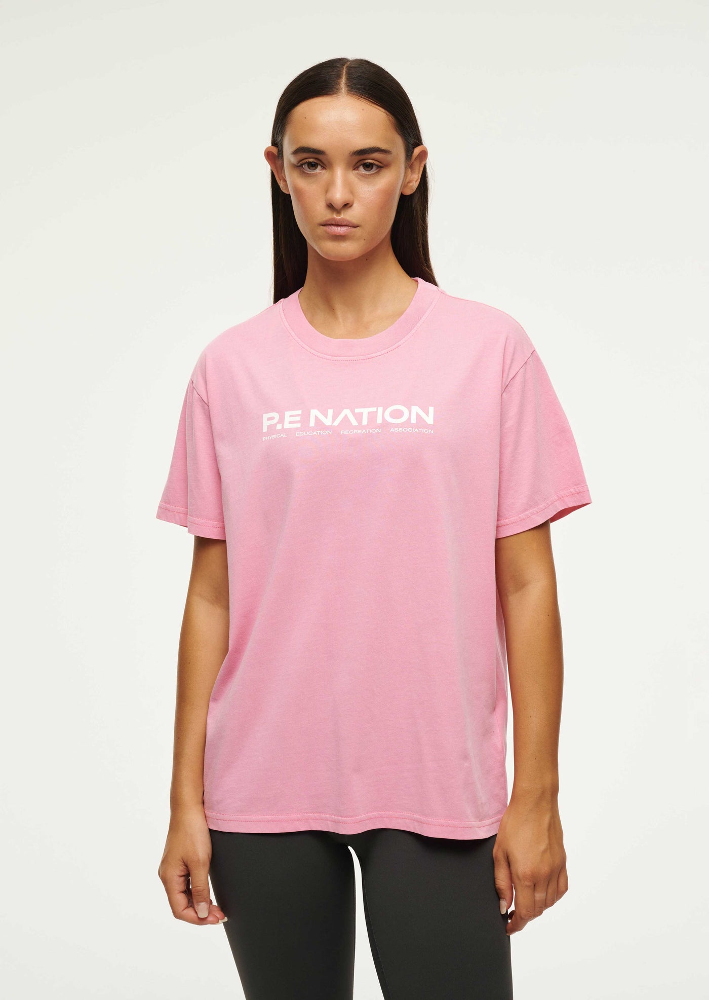 AERO SHORT SLEEVE TEE IN WASHED PINK LEMONADE