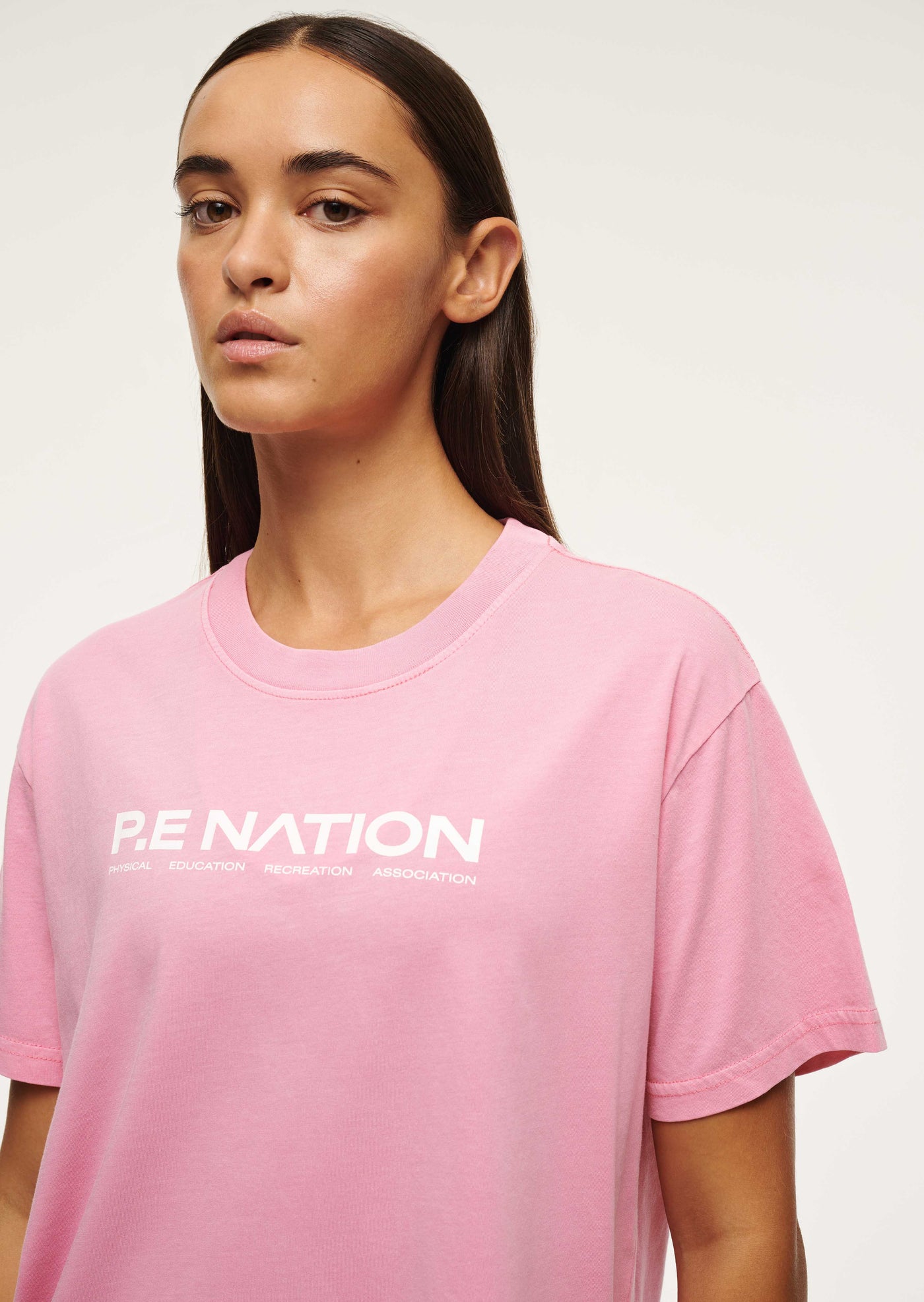 AERO SHORT SLEEVE TEE IN WASHED PINK LEMONADE