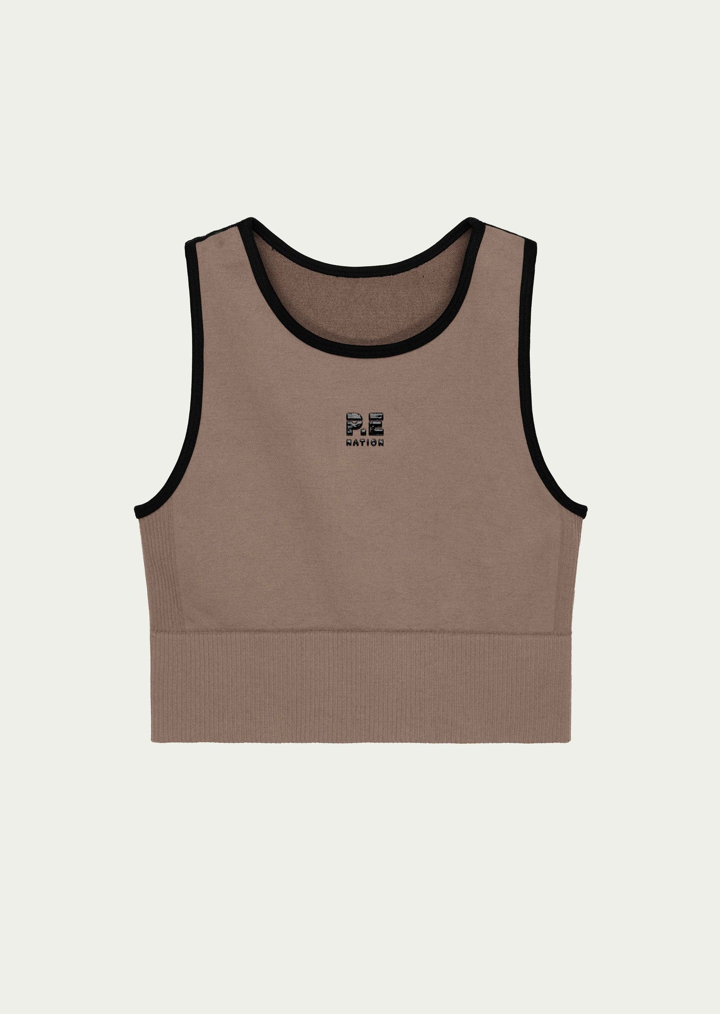 Restore Seamless Tank in Fossil by P.E Nation Womens Brown Active Tank