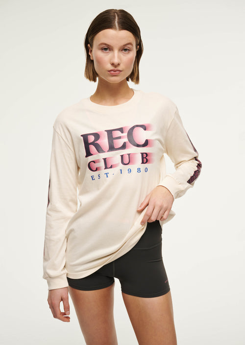 RALLY LONG SLEEVE TEE IN WHISPER WHITE