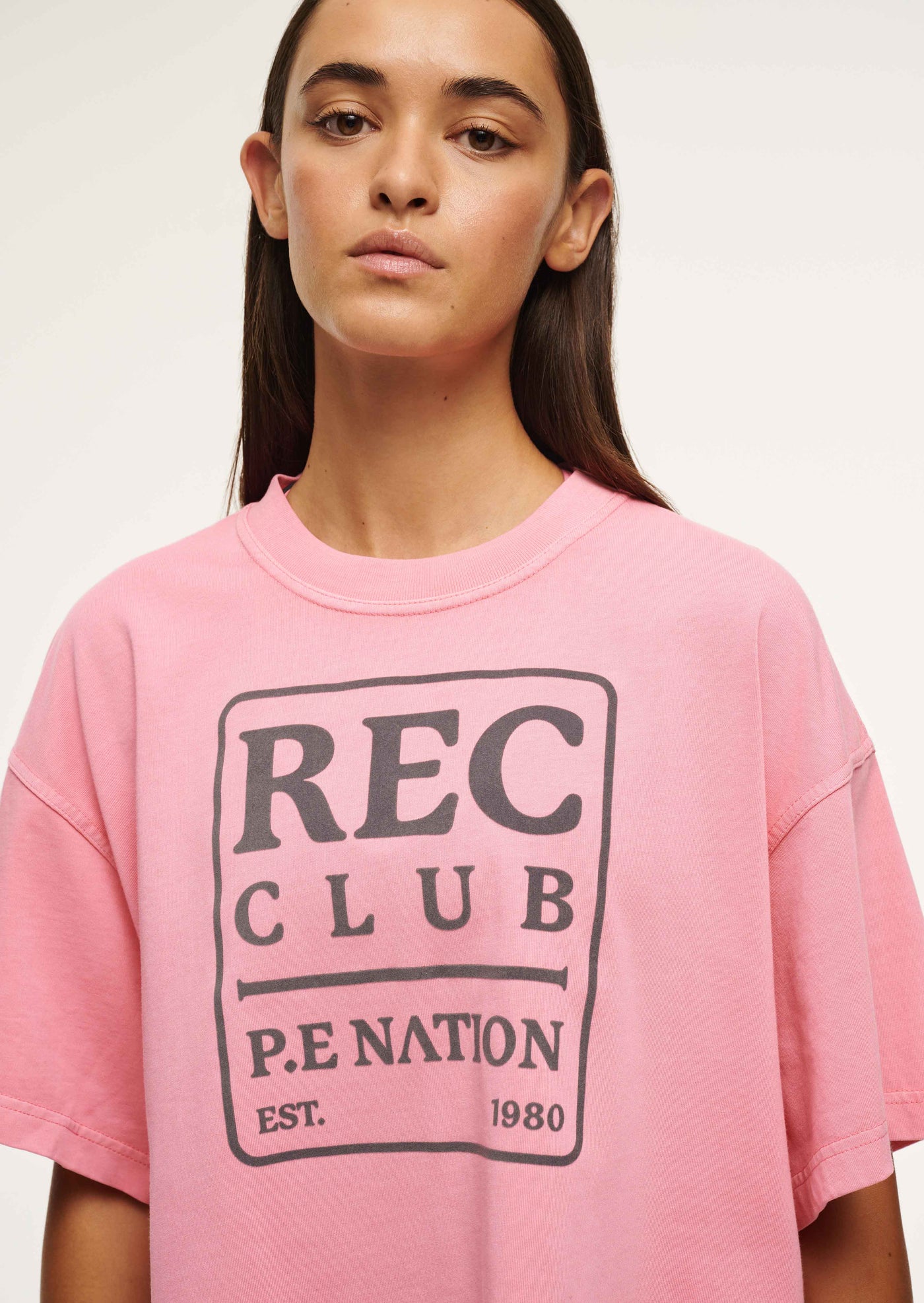 RALLY TEE IN PINK LEMONADE