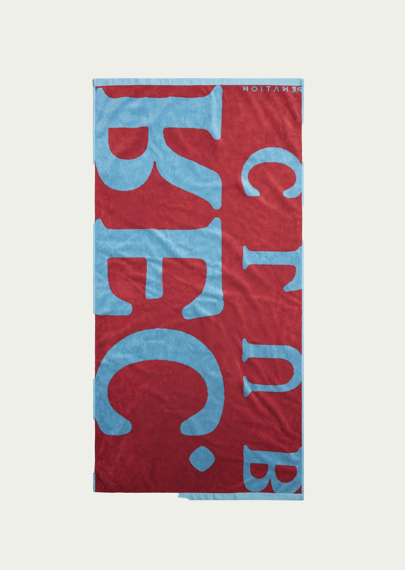 ELSEWHERE TOWEL IN BRIGHT BLUE