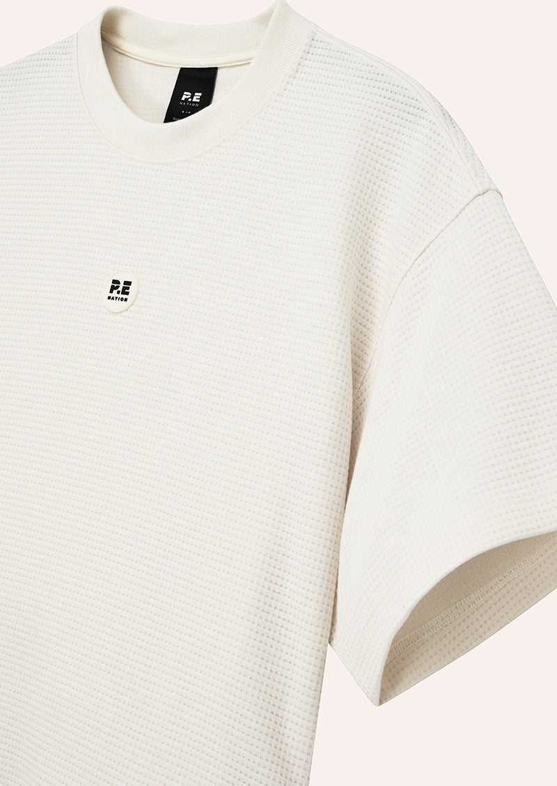 PRINTEMPS CROP TEE IN WHISPER WHITE