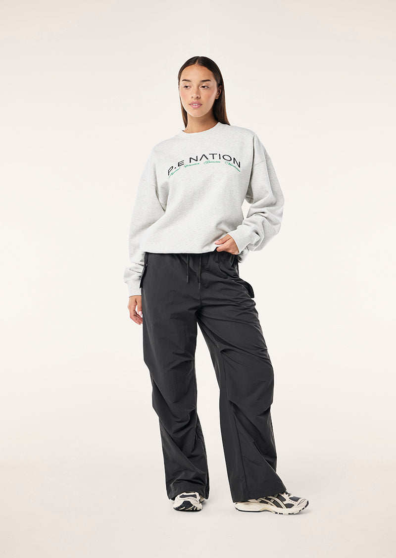 VOLUME SWEAT IN GREY MARLE