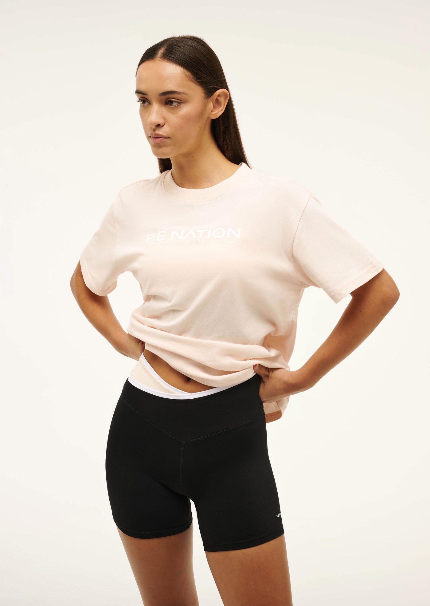 AERO SHORT SLEEVE TEE IN BLUSH