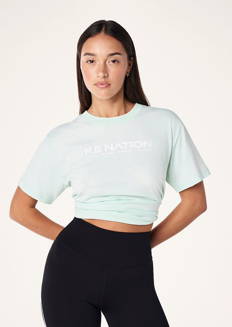 AERO SHORT SLEEVE TEE IN HINT OF MINT