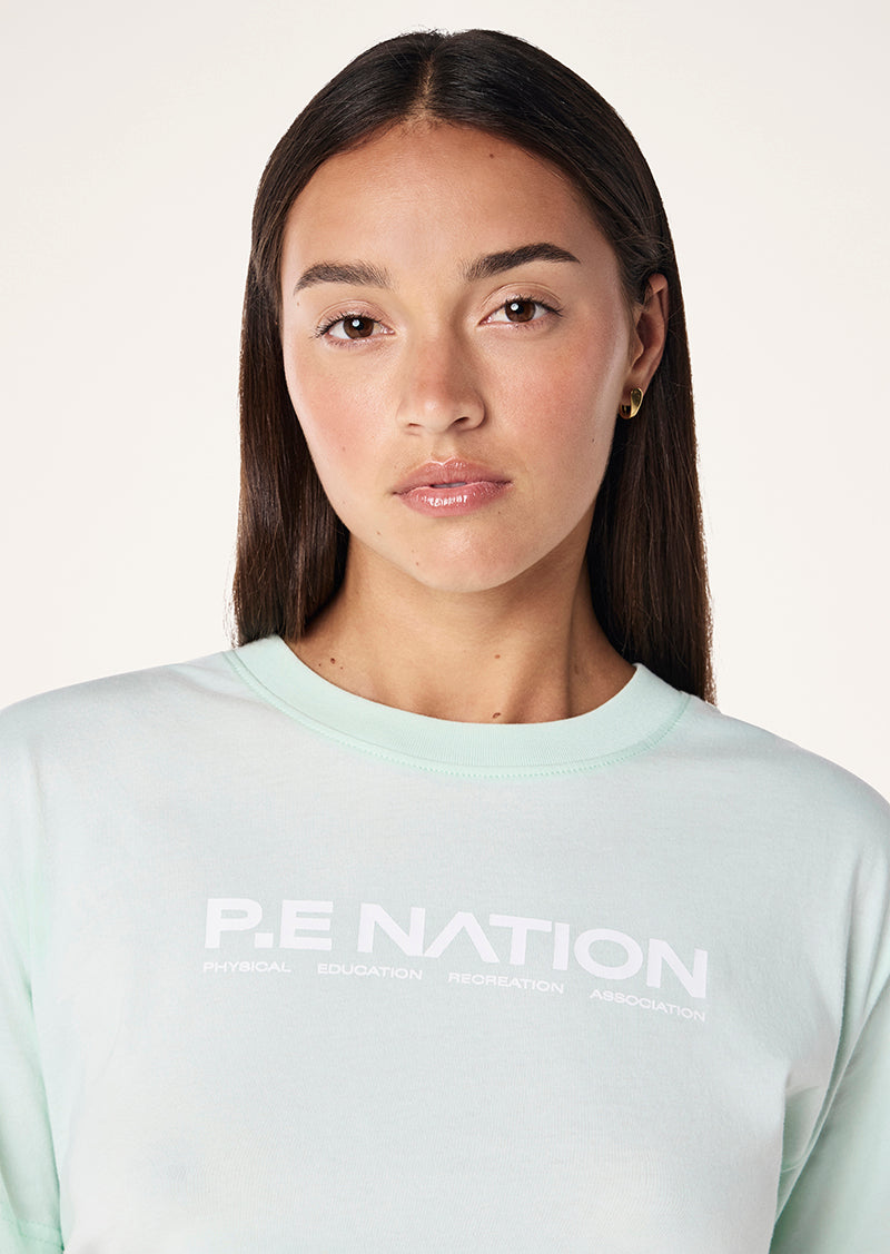 AERO SHORT SLEEVE TEE IN HINT OF MINT