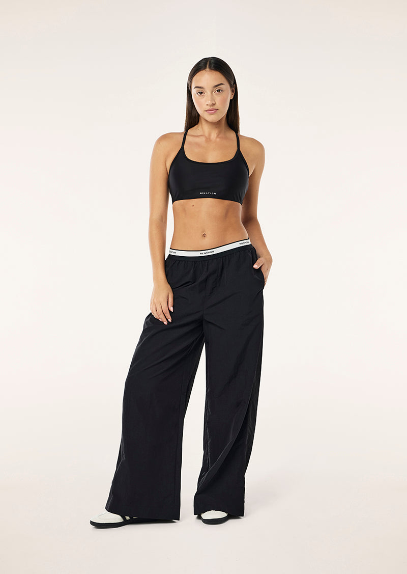 AVANT PANT IN BLACK AND WHISPER WHITE