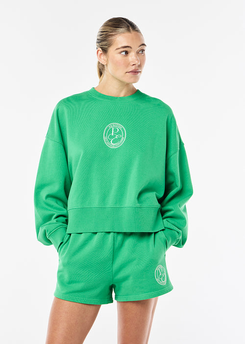 EXPOSITION SWEAT IN WASHED KELLY GREEN