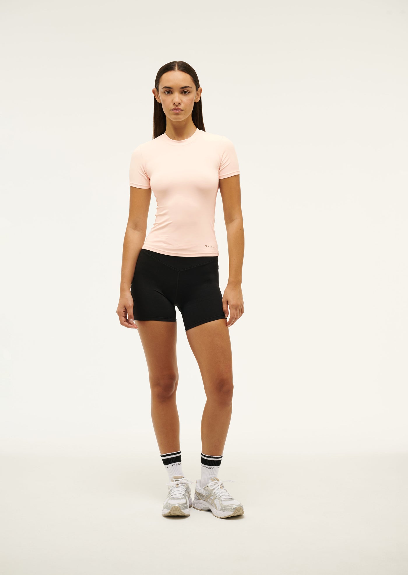 FOUNDATION SHORT SLEEVE TEE IN BLUSH