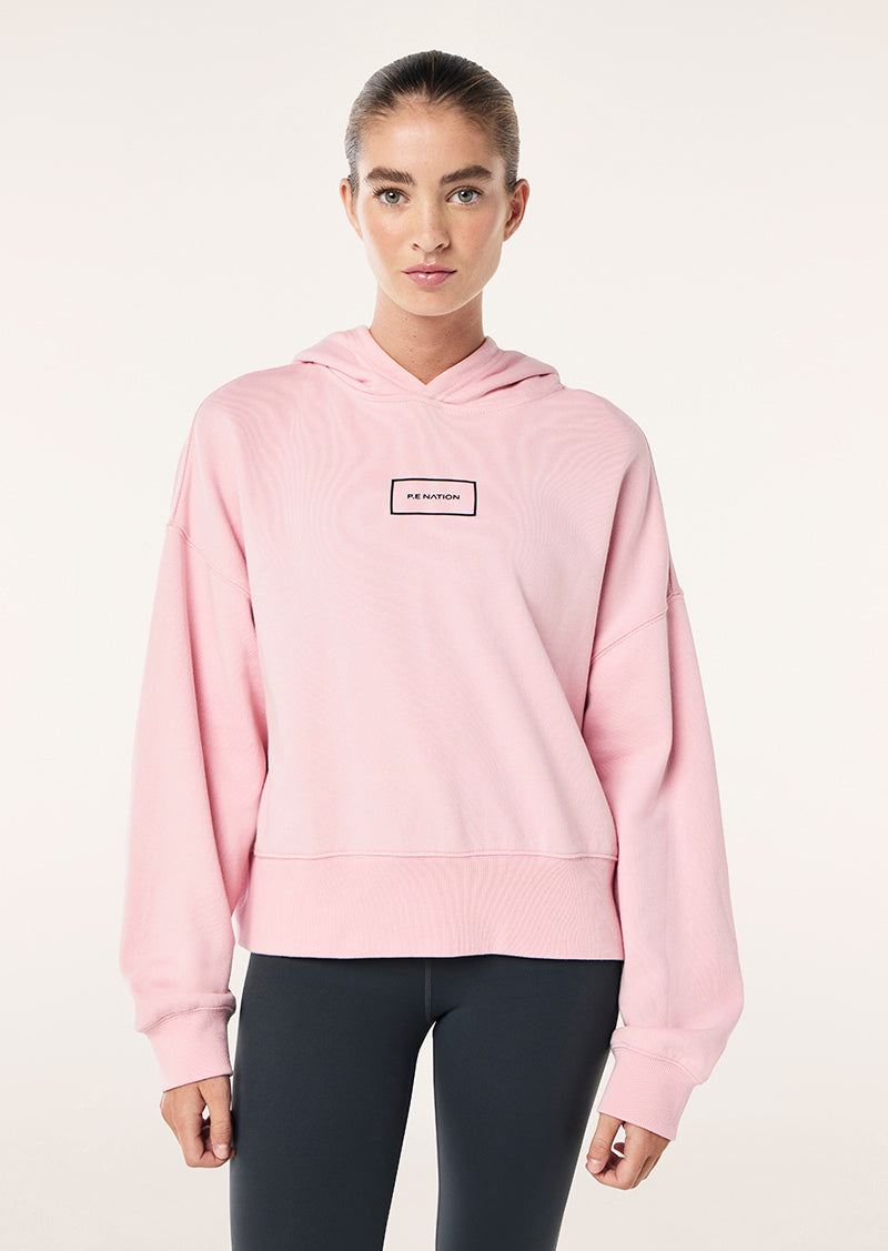 GLOBAL HOODIE IN CHALK PINK