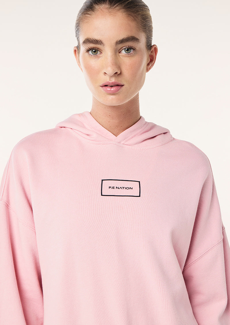 GLOBAL HOODIE IN CHALK PINK