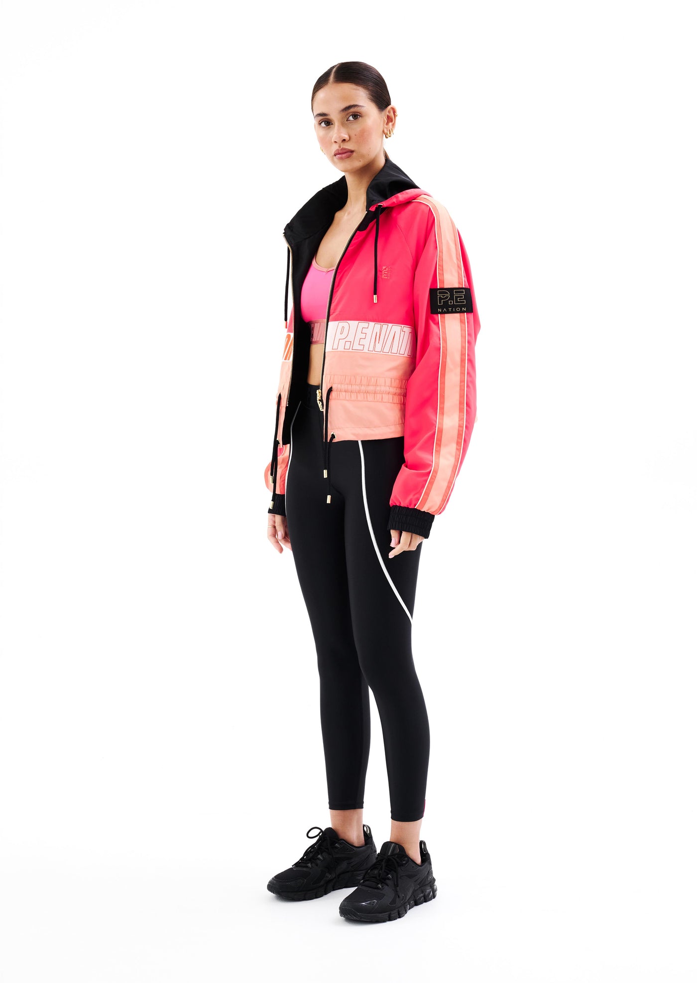 CROPPED MAN DOWN JACKET IN DIVA PINK