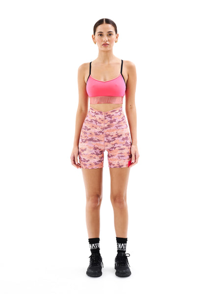 Pink camo biker discount shorts