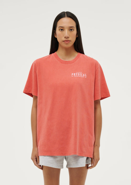 PHYSICAL TEE IN WASHED PAPRIKA