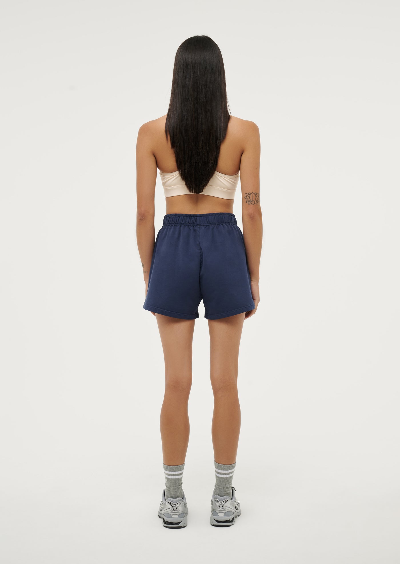 PHYSICAL SHORT IN WASHED DARK NAVY