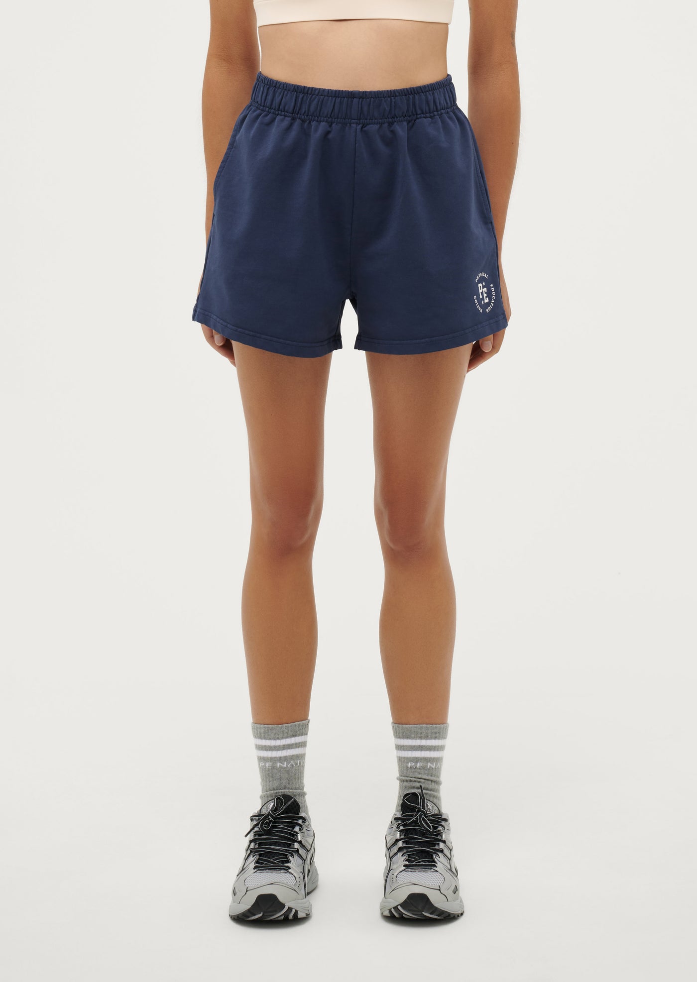 PHYSICAL SHORT IN WASHED DARK NAVY