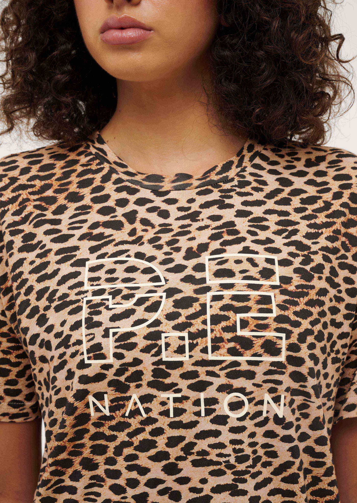 HEADS UP TEE IN CHEETAH PRINT