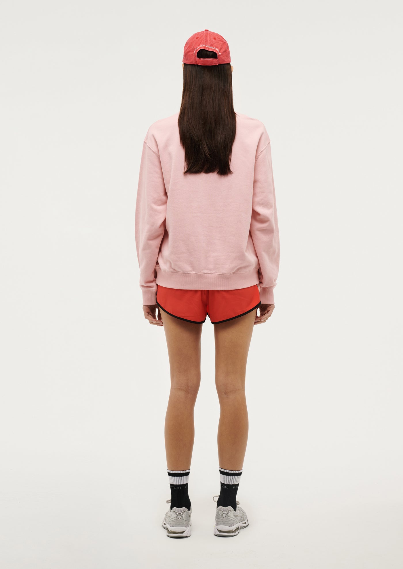 Heads Up 2 Sweat in Crystal Rose by P.E Nation Pink Red Womens Sweat 