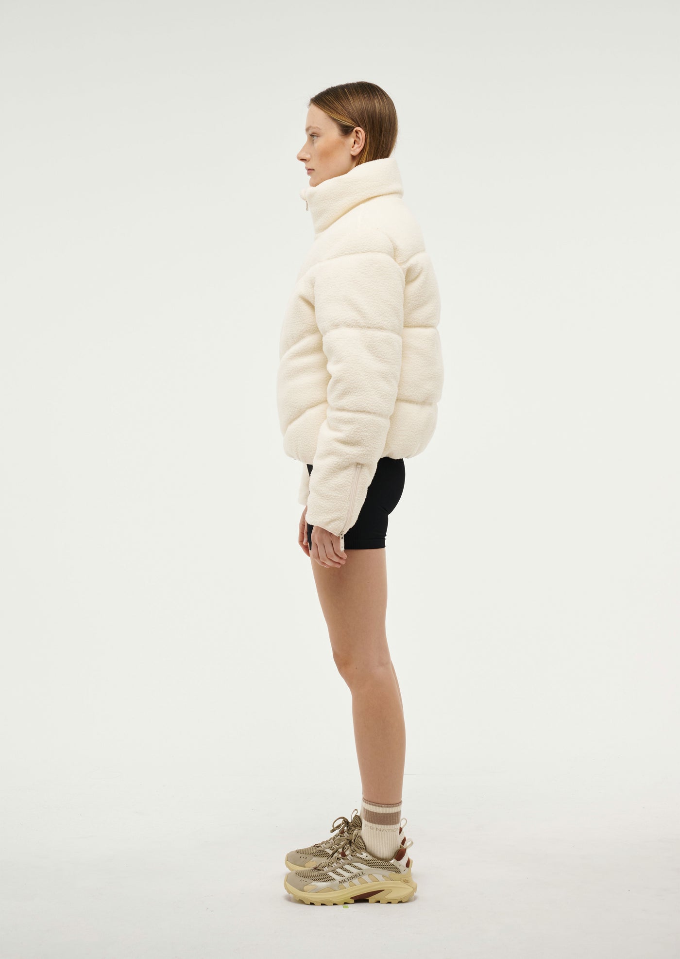 FORTUNE SHERPA JACKET IN WHISPER WHITE