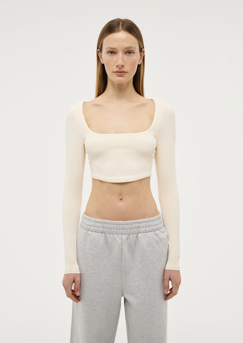 Balance Long Sleeve Top in Whisper White by P.E Nation