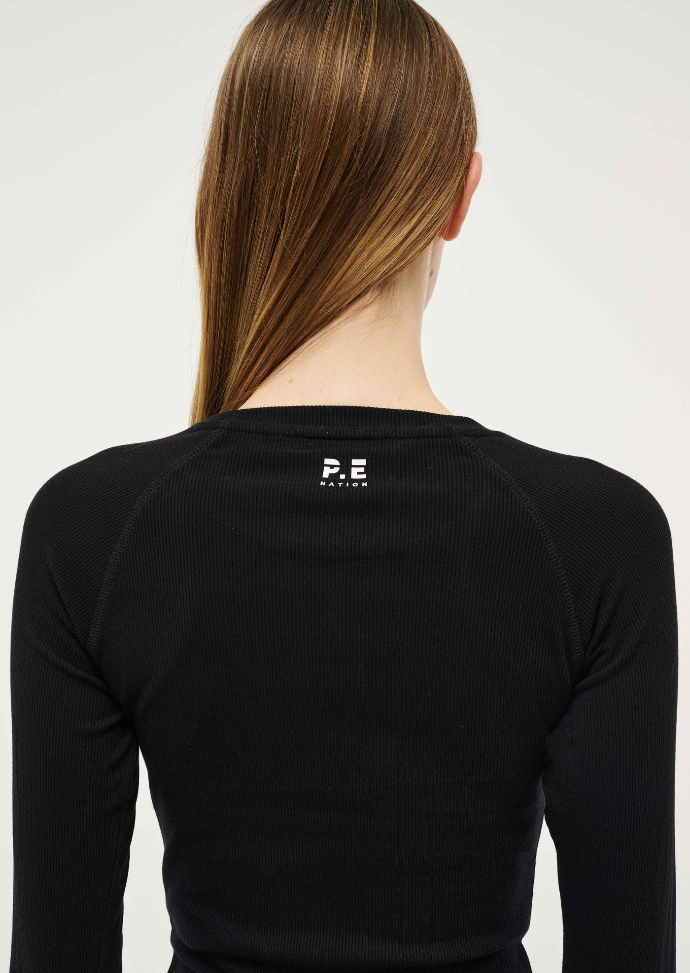 FREE PLAY 3.0 LONG SLEEVE RIB TEE IN BLACK