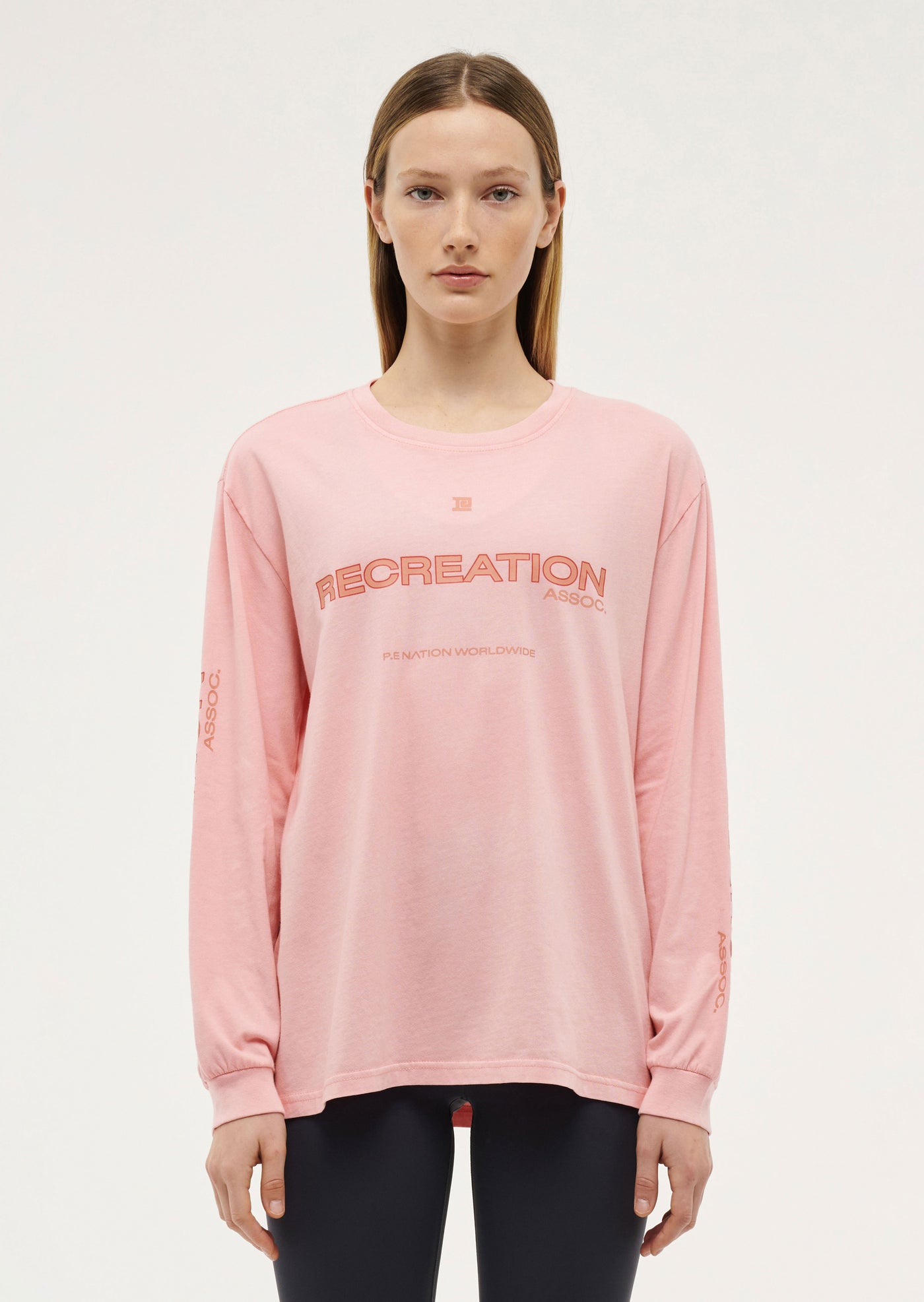 Streamline Long Sleeve Top in Crystal Rose by P.E Nation 