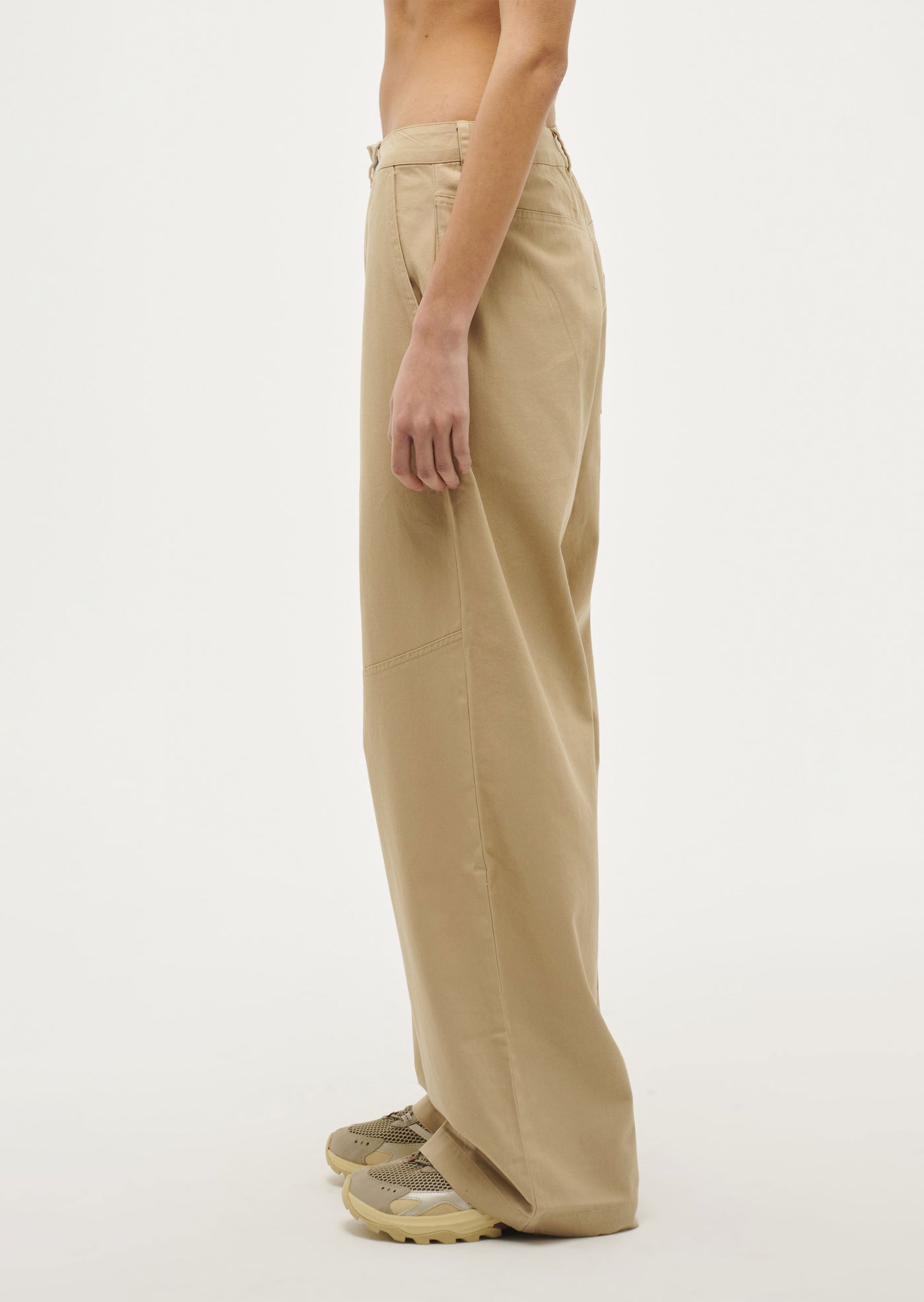 Headline Pant in Sesame by P.E Nation, Brown Twill Cargo Pant Womens