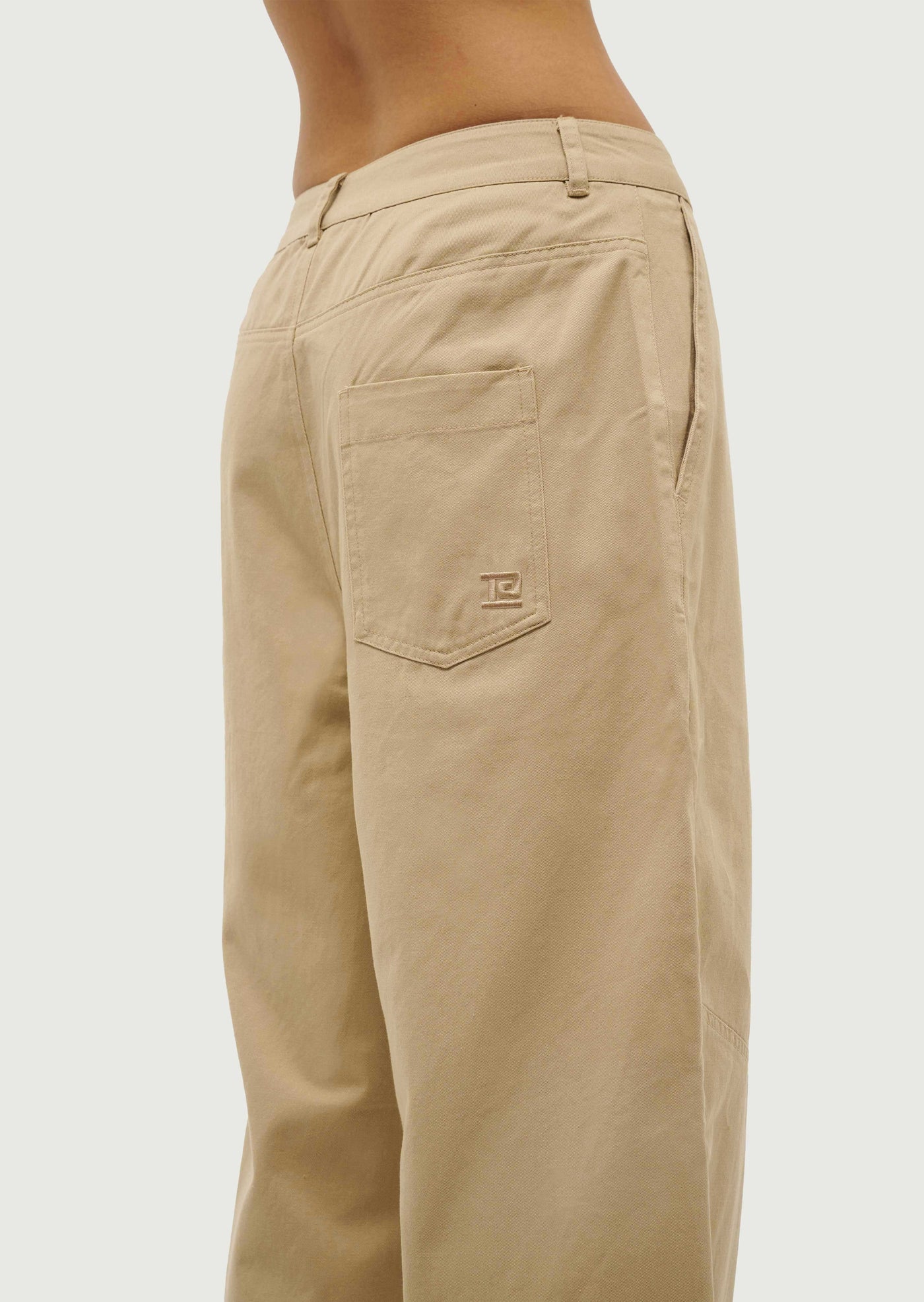 Headline Pant in Sesame by P.E Nation, Brown Twill Cargo Pant Womens