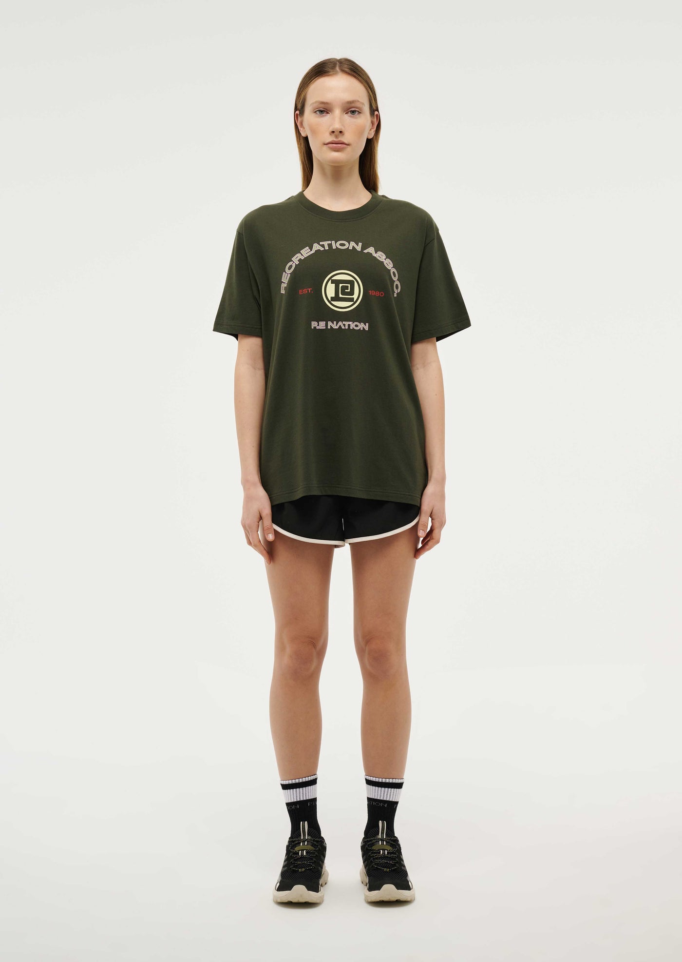 THROWBACK SHORT SLEEVE TEE IN FOREST NIGHT