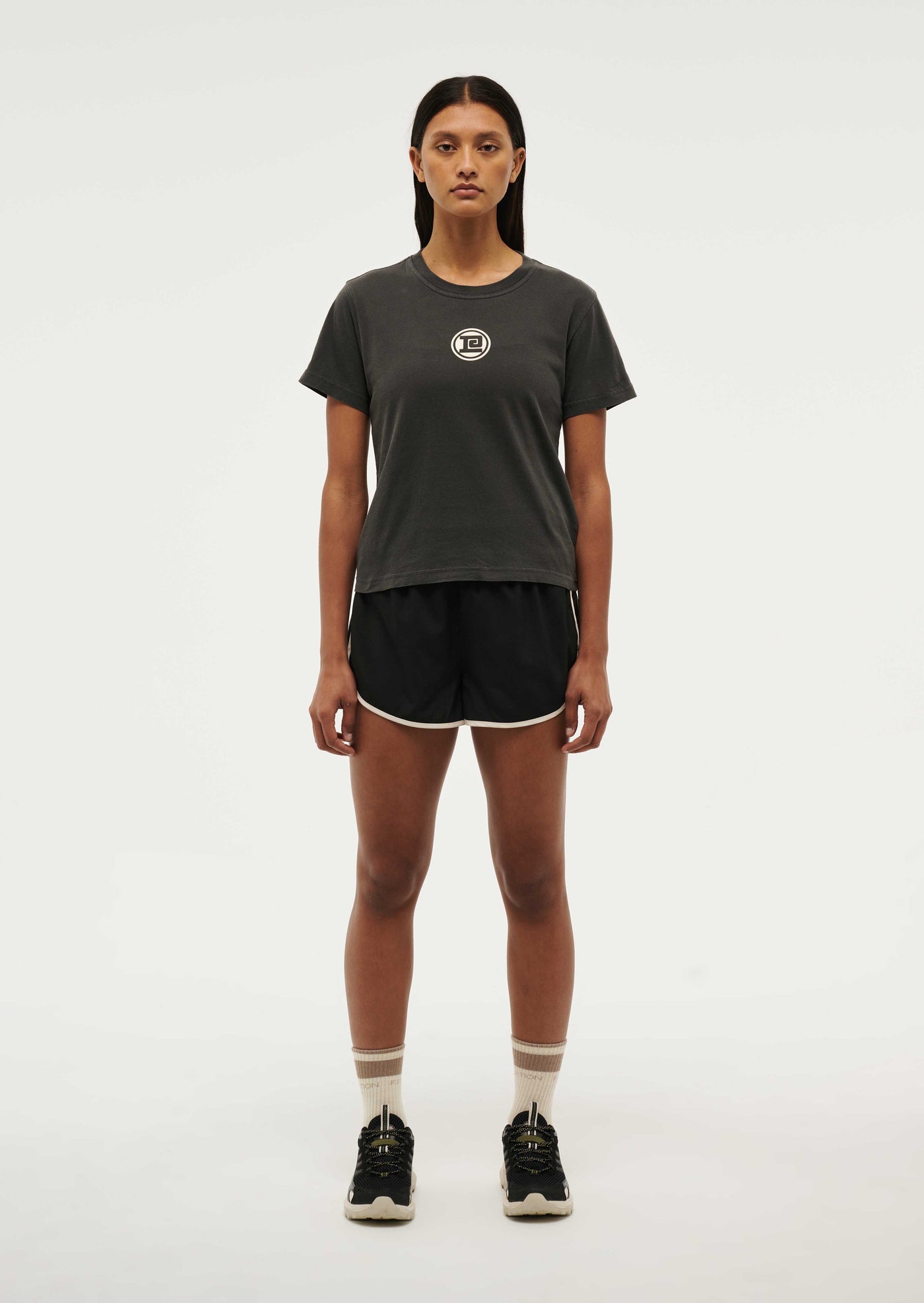 SPORTIVE SHORT SLEEVE TEE IN WASHED BLACK