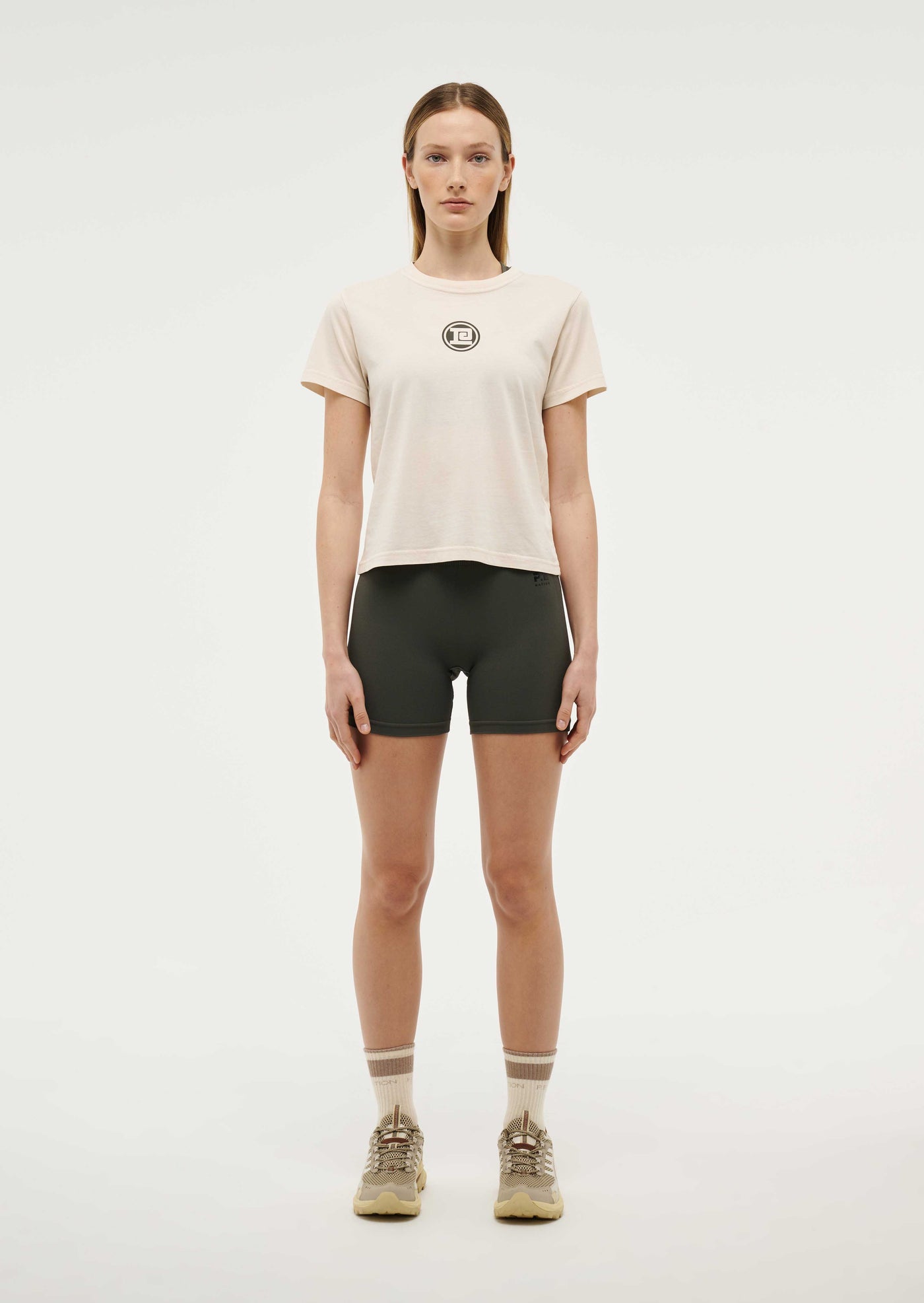 SPORTIVE SHORT SLEEVE TEE IN WASHED WHISPER WHITE