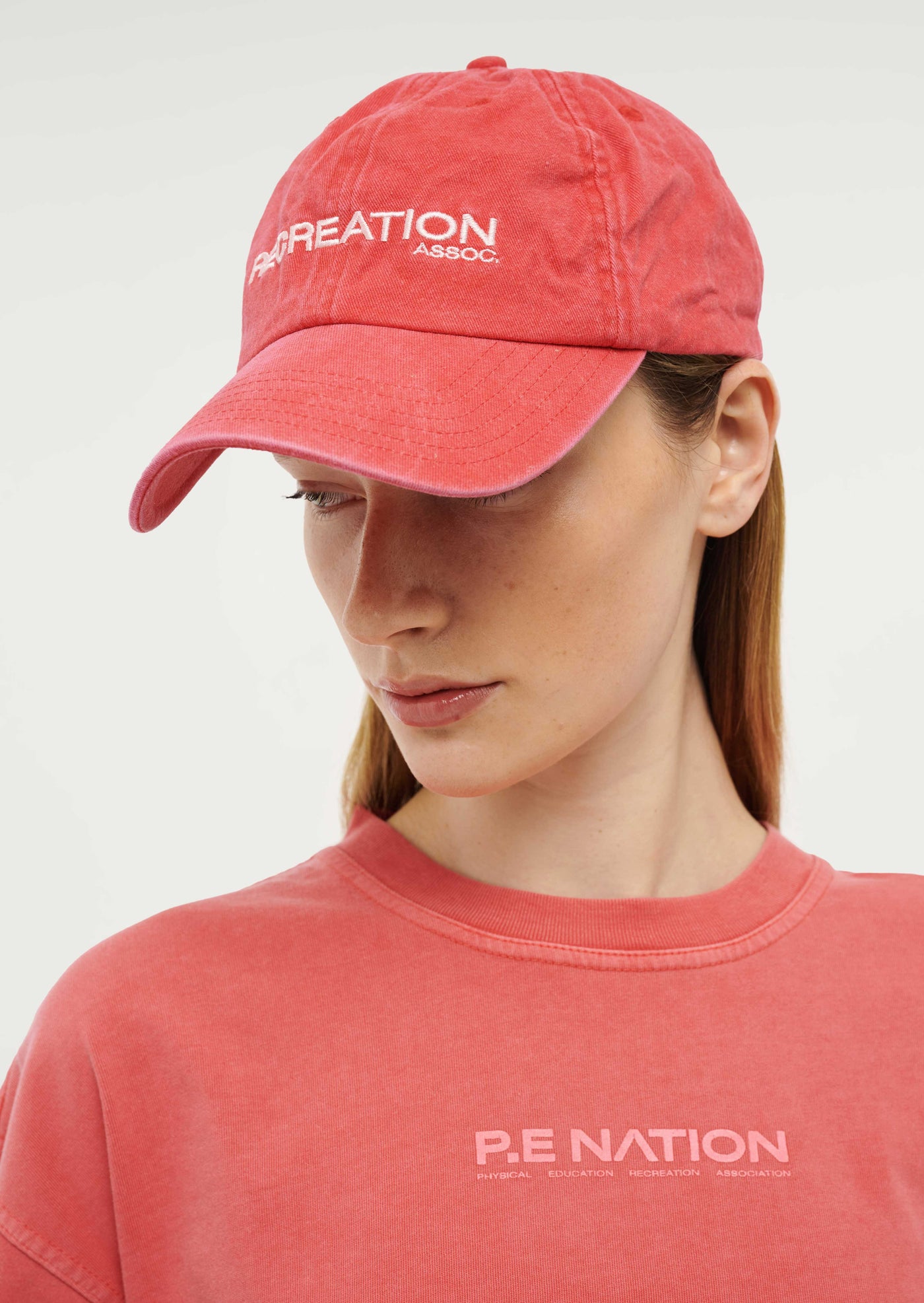 Throwback Cap in Poppy Red by P.E Nation 