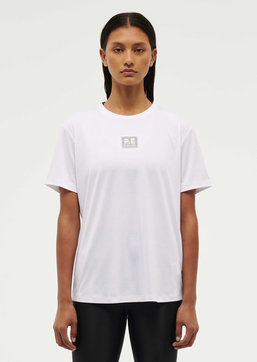 Crossover Tee | Optic White | P.E Nation – P.E Nation International