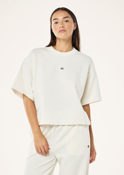 PRINTEMPS CROP TEE IN WHISPER WHITE