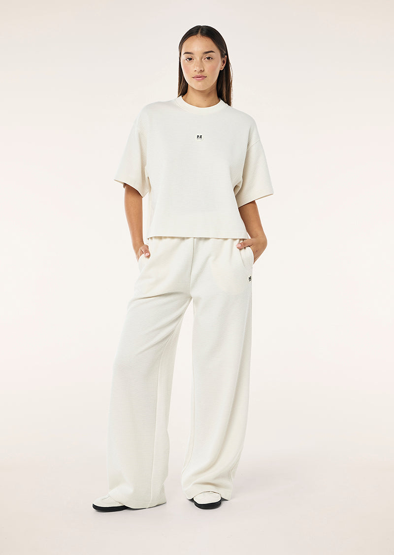 PRINTEMPS CROP TEE IN WHISPER WHITE