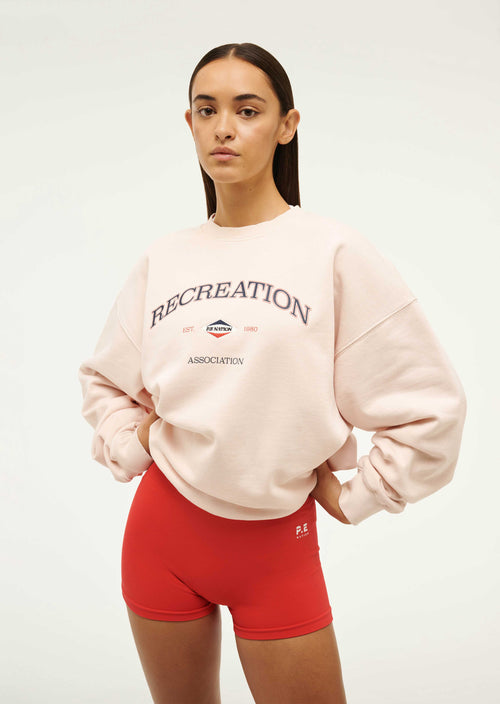 RECREATION SWEAT IN WASHED BLUSH