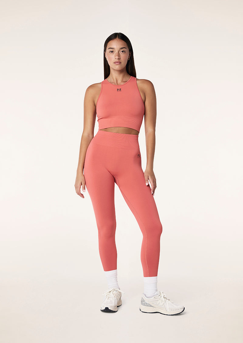 RESTORE SEAMLESS LEGGING IN BRICK RED