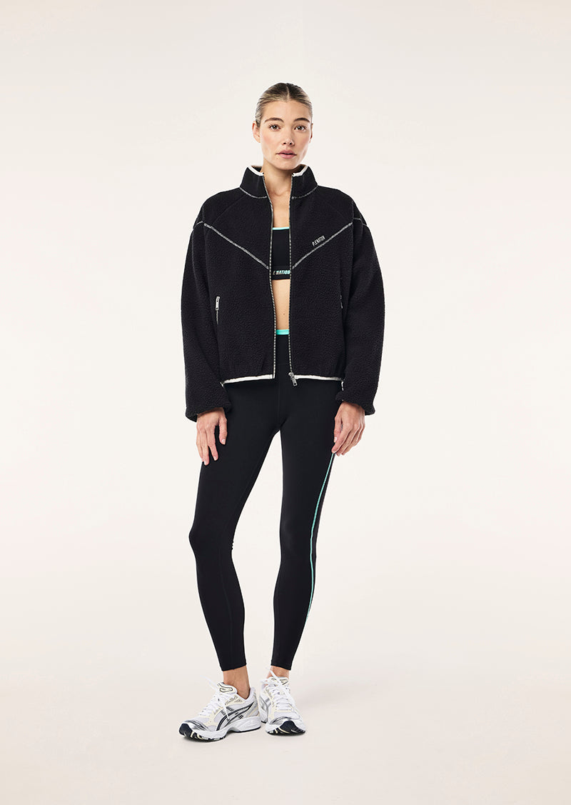 SOUNDTRACK SHERPA JACKET IN BLACK