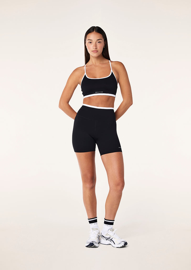 FUNDAMENTAL SPORTS BRA IN BLACK