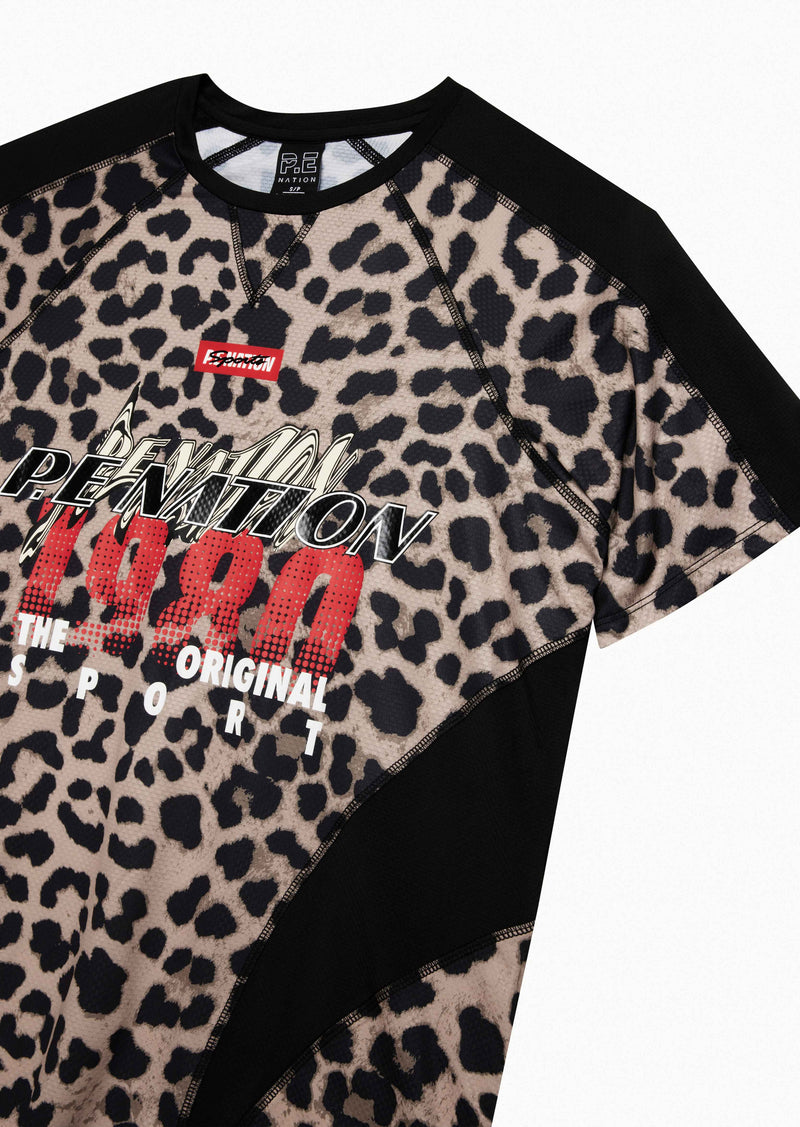 LAP TIME AIR FORM SS TEE IN ANIMAL PRINT
