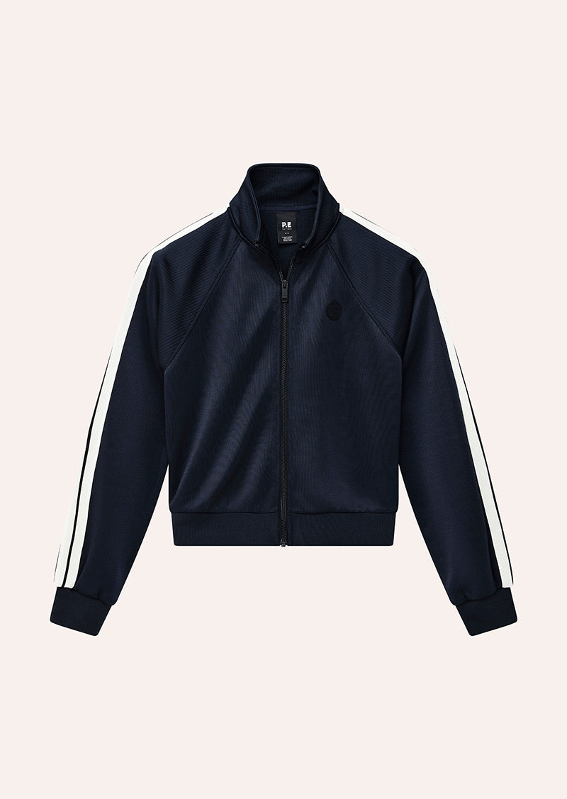 TRICOT JACKET IN DARK NAVY